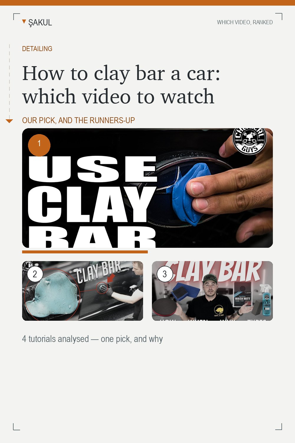 How to clay bar a car: which video to watch
